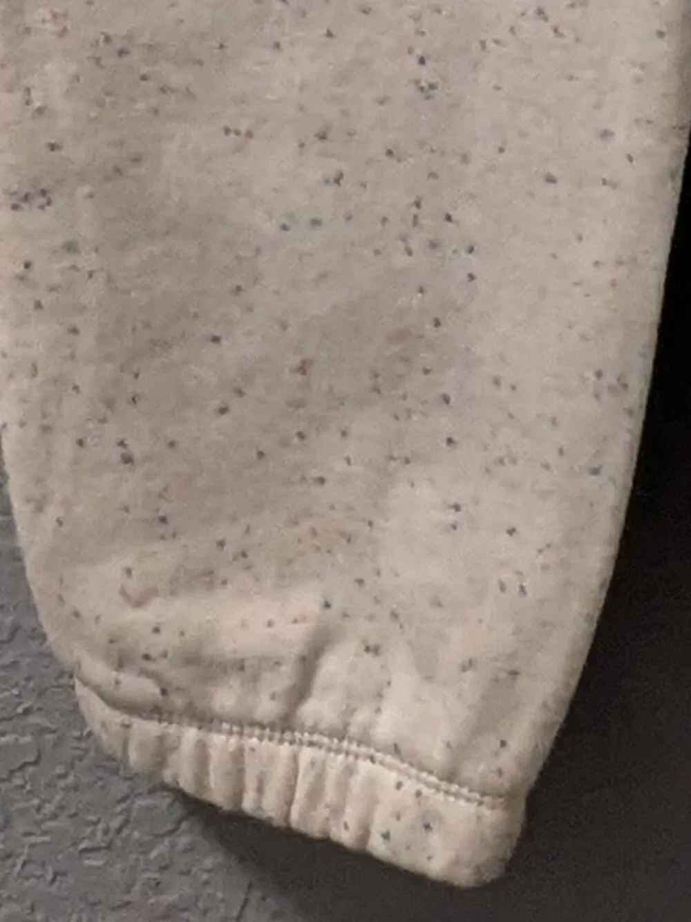NWT Cat & Jack Kids Jogger Sweatpants Size Large (10/12) Speckled Cream
